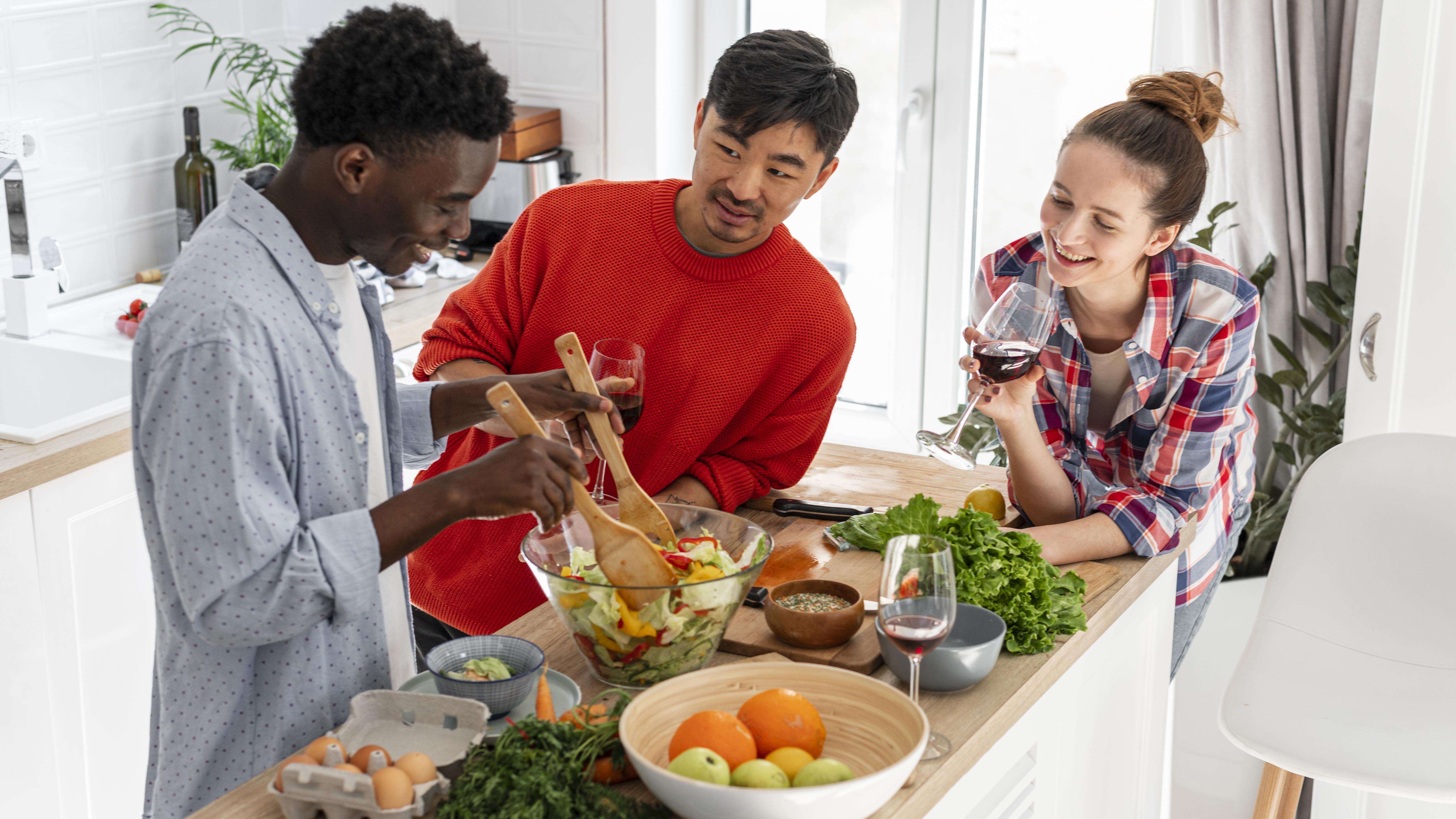 Cooking together